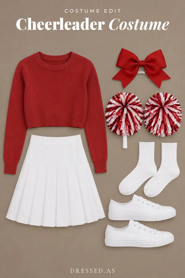 Cheerleader Costume outfit collage