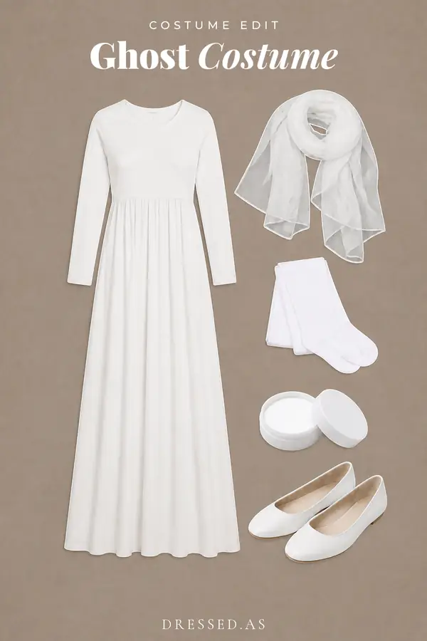 Ghost Costume outfit collage